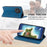 DF-05 For OnePlus 13R 5G Wallet Case RFID Blocking PU Leather Phone Cover - Blue - 3