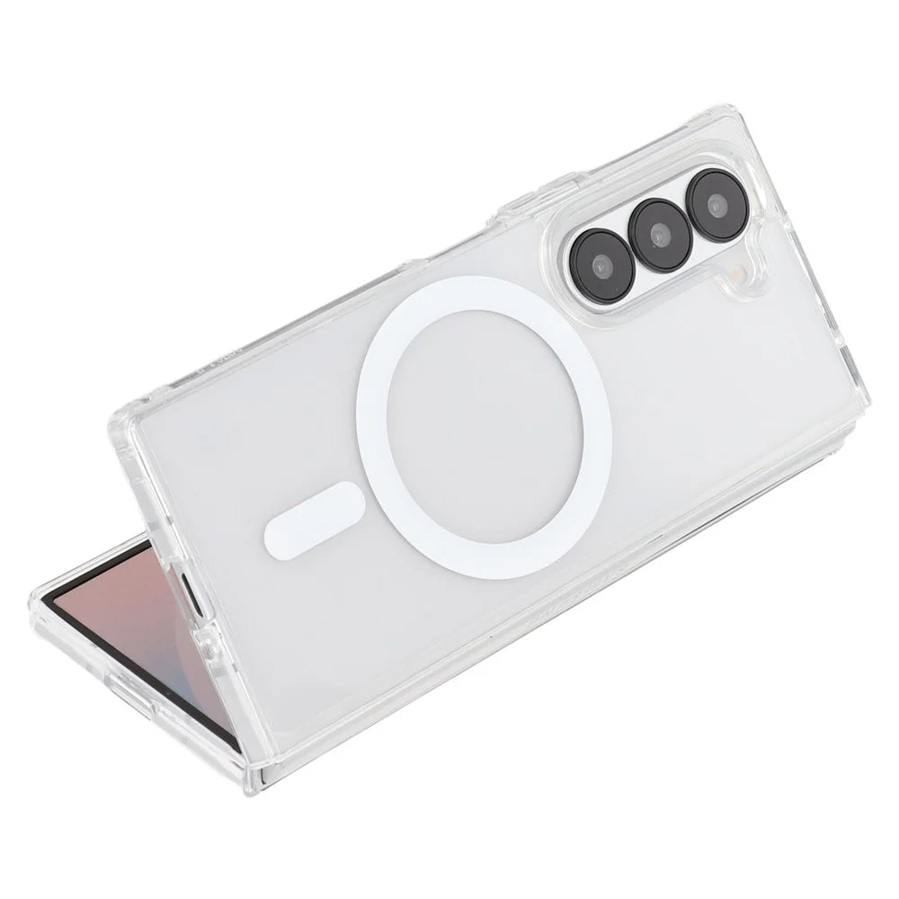 For Samsung Galaxy Z Fold6 5G Magnetic Case TPU + Acrylic Clear Phone Cover - 2