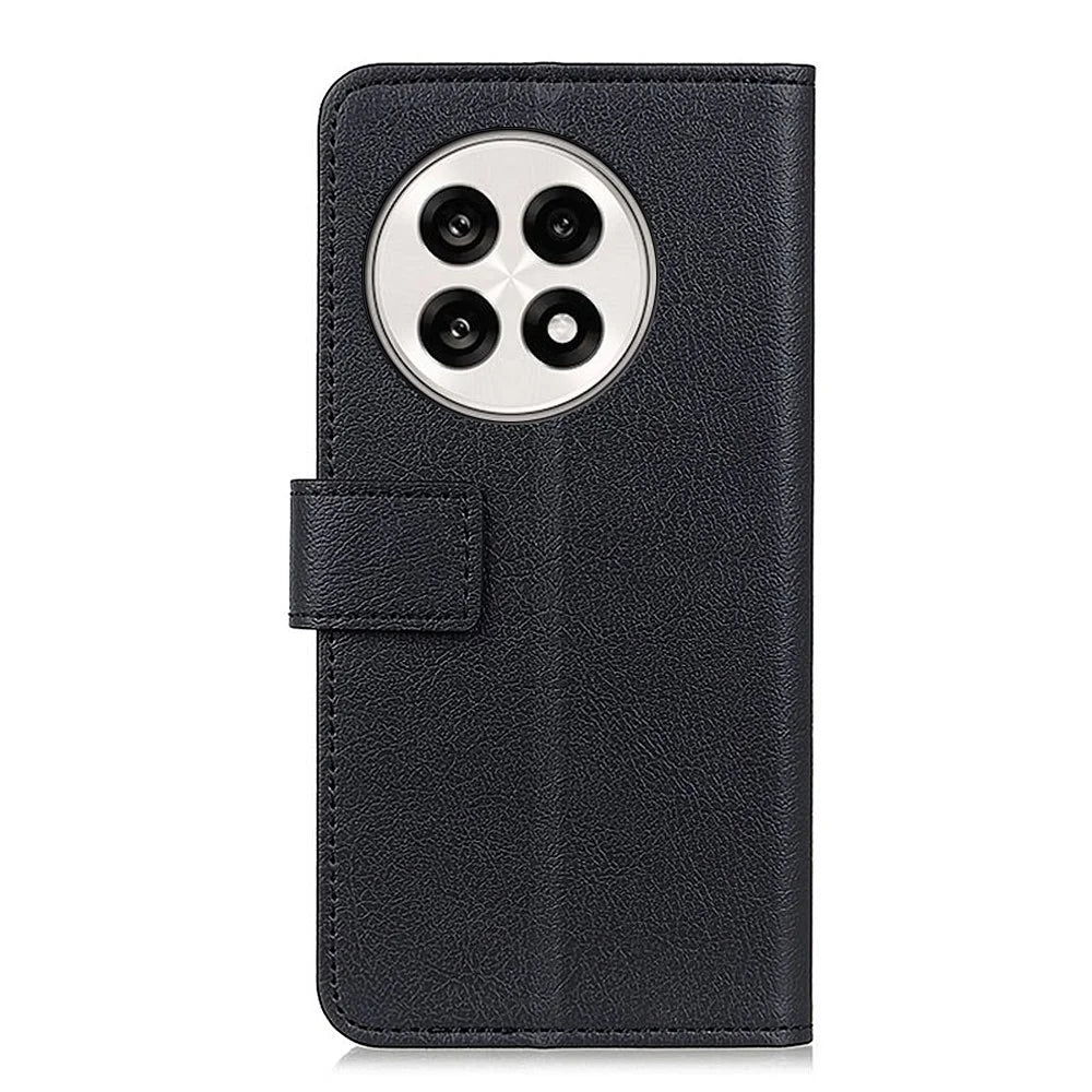 For OnePlus 13R 5G / Ace 5 5G Case PU Leather Stand Wallet Phone Cover - Black - 7