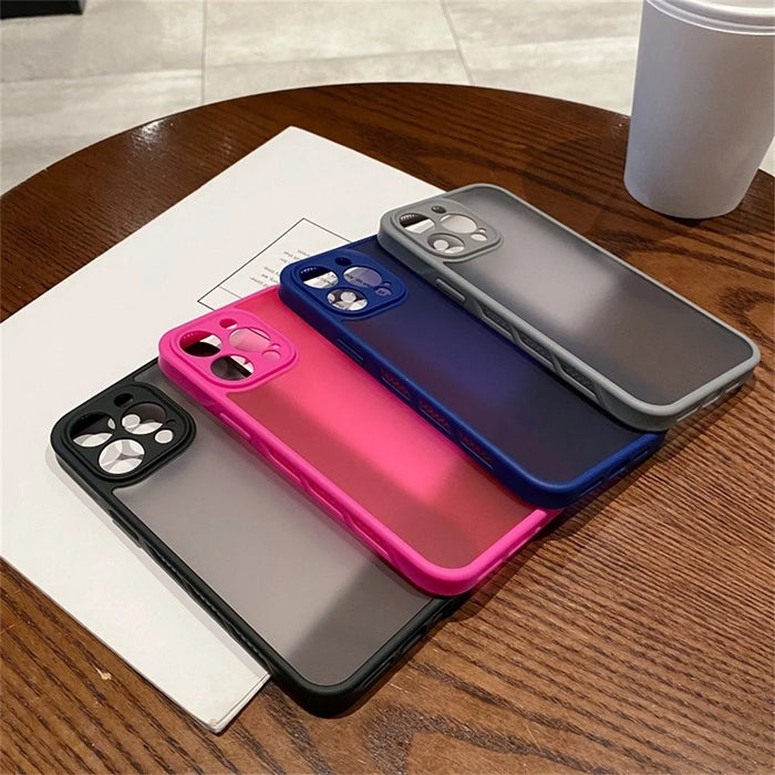 For iPhone 15 Pro Max Case PC + TPU Heat Dissipation Phone Back Cover Skin Touch - Black - 6
