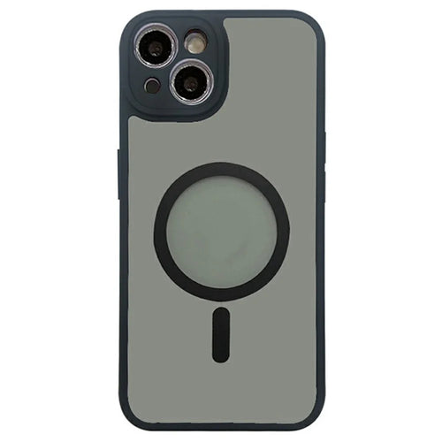 For iPhone 14 Case Compatible with MagSafe TPU + PC Skin Touch Matte Phone Cover - Black - 1