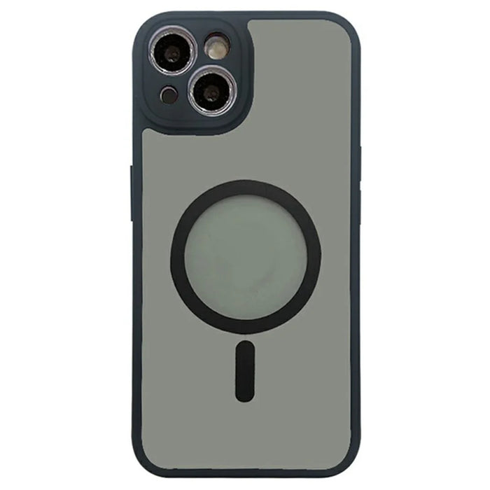 For iPhone 14 Case Compatible with MagSafe TPU + PC Skin Touch Matte Phone Cover - Black - 1