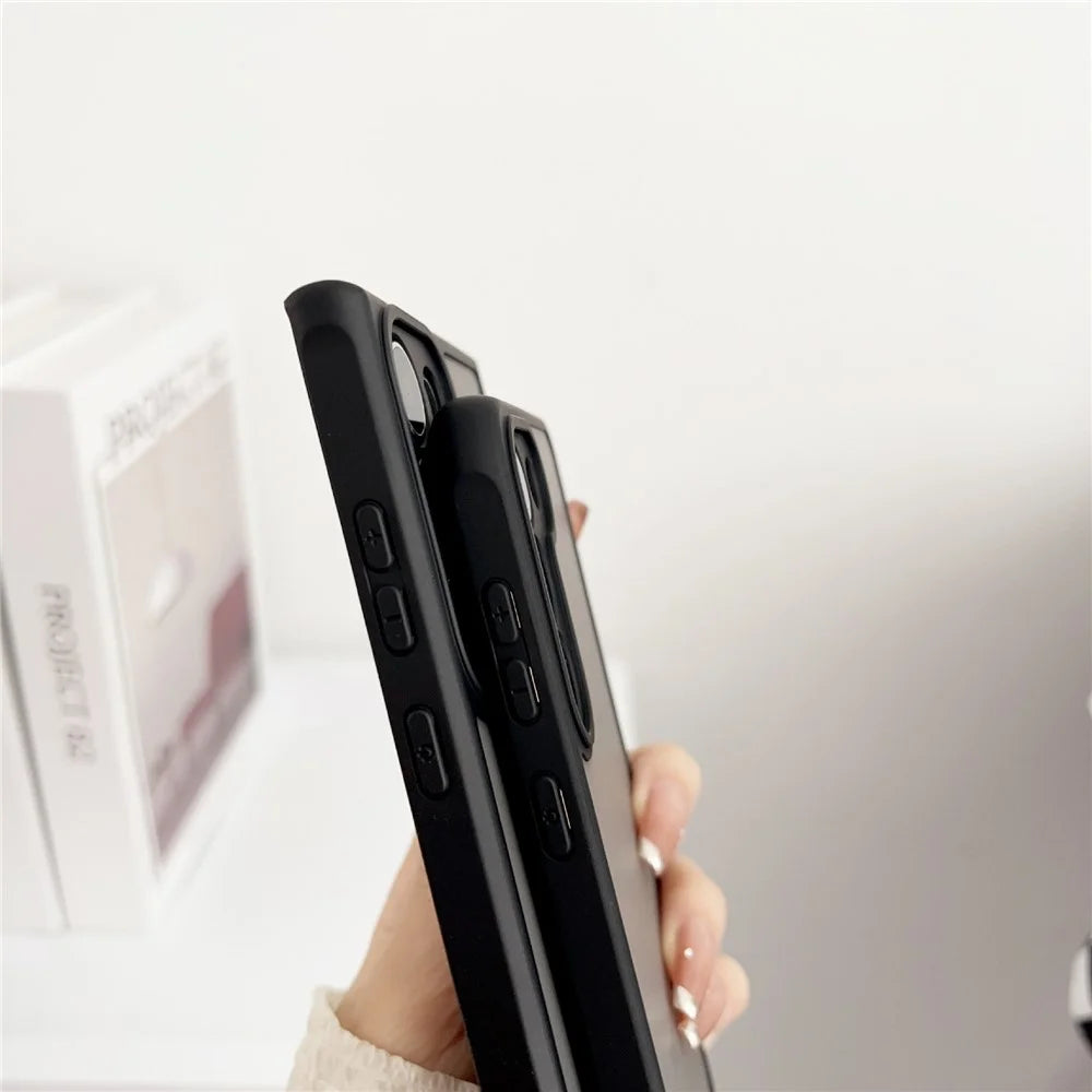 For Samsung Galaxy S23 Magnetic Case TPU + PC Skin Touch Matte Phone Cover - Black - 7