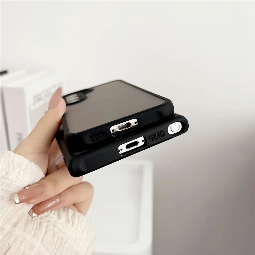 For Samsung Galaxy S23+ Magnetic Case TPU + PC Skin Touch Matte Phone Cover - Black - 6