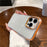 For iPhone 14 Pro Phone Case Ultra Clear Shockproof PC + TPU Back Cover - Orange - 2