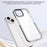 For iPhone 15 Phone Case Ultra Clear Shockproof PC + TPU Back Cover - Black - 6