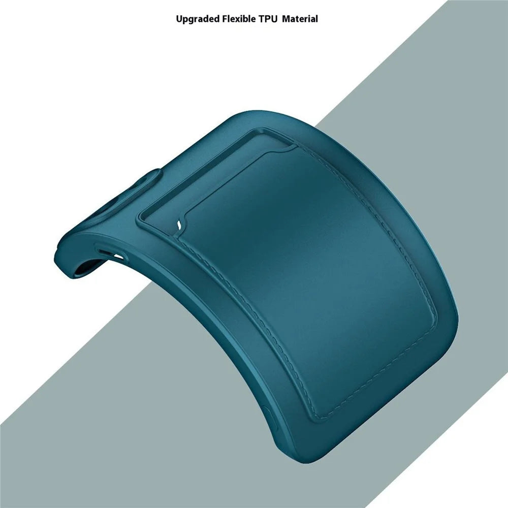 For Samsung Galaxy S24 Ultra Case Soft TPU Phone Back Cover with Card Holder - Dark Blue - 5
