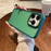 For iPhone 14 Pro Max Case Gear Inspired Design PC + TPU Skin Touch Phone Cover - Green - 2