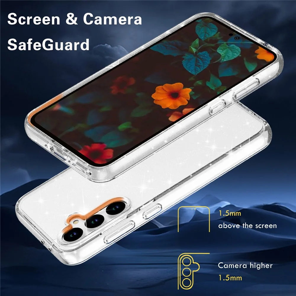 For Samsung Galaxy A37 5G / A36 5G / A56 5G Case PC + TPU Shockproof Clear Phone Cover - Transparent - 6