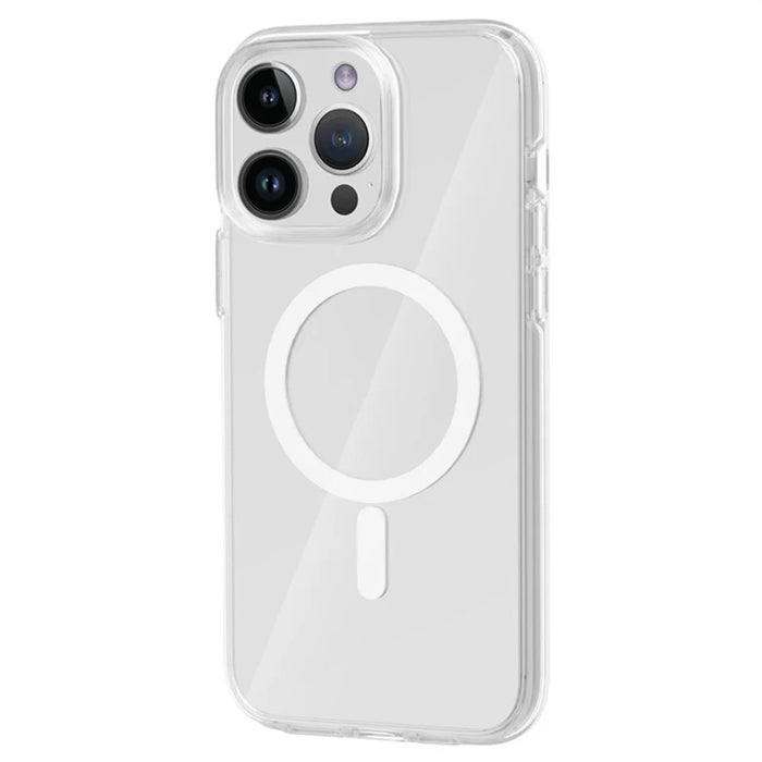 For iPhone 13 Pro Max Magnetic Case Compatible with MagSafe PC + TPU Clear Phone Cover - Transparent - 2