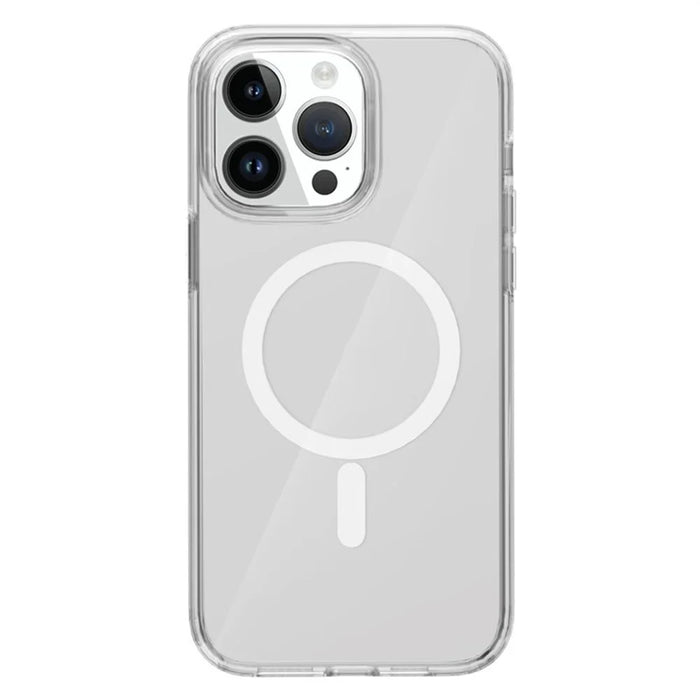 For iPhone 13 Pro Max Magnetic Case Compatible with MagSafe PC + TPU Clear Phone Cover - Transparent - 3