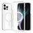 For iPhone 12 Pro Max Magnetic Case Compatible with MagSafe PC + TPU Clear Phone Cover - Transparent - 1