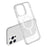 For iPhone 12 Pro Max Magnetic Case Compatible with MagSafe PC + TPU Clear Phone Cover - Transparent - 5