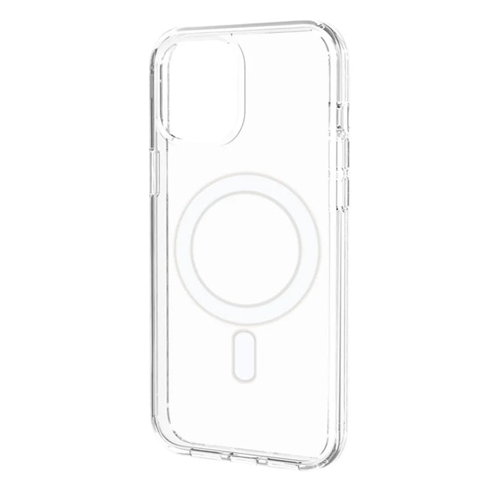 For iPhone 14 Magnetic Case Compatible with MagSafe PC + TPU Clear Phone Cover - Transparent - 2