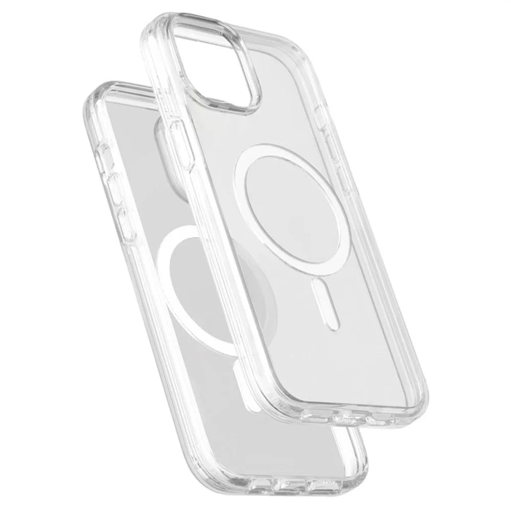 For iPhone 13 Magnetic Case Compatible with MagSafe PC + TPU Clear Phone Cover - Transparent - 2