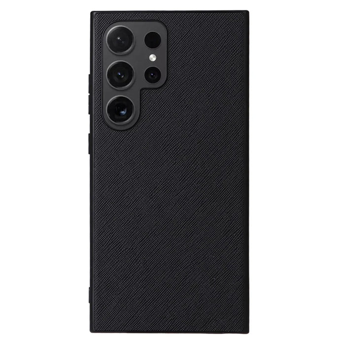 For Samsung Galaxy S25 Ultra Case PU Leather  +TPU + PC Phone Back Cover - Cross Texture - 1