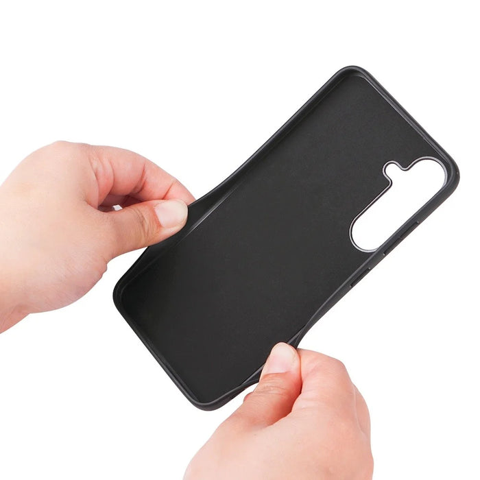 For Samsung Galaxy S25+ Case PU Leather+TPU+PC Phone Back Cover - Carbon Fiber Texture - 4