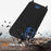 For Samsung Galaxy M14 4G Liquid Silicone Case with Card Holder and Lanyard Back Phone Cover - Black - 2