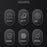 For Samsung Galaxy S25+ Case Anti Drop TPU + PU Leather Texture Phone Protective Cover - Black - 3