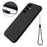 For Samsung Galaxy M14 4G Case Liquid Silicone Phone Back Cover with Hand Strap - Black - 7