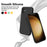 For Samsung Galaxy F05 / Galaxy M05 4G Case Liquid Silicone Phone Back Cover with Hand Strap - Black - 3