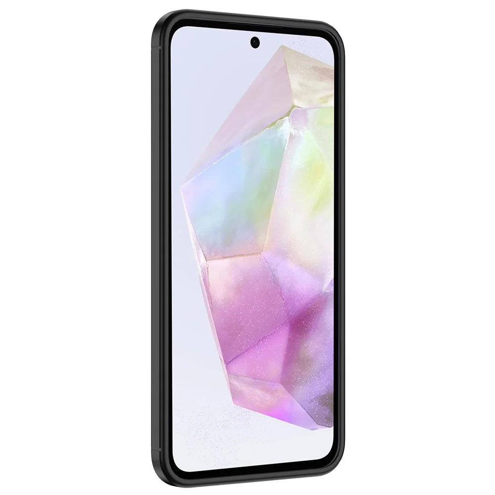 For Samsung Galaxy A56 5G Case Litchi Texture TPU Flexible Phone Cover, Black - 3