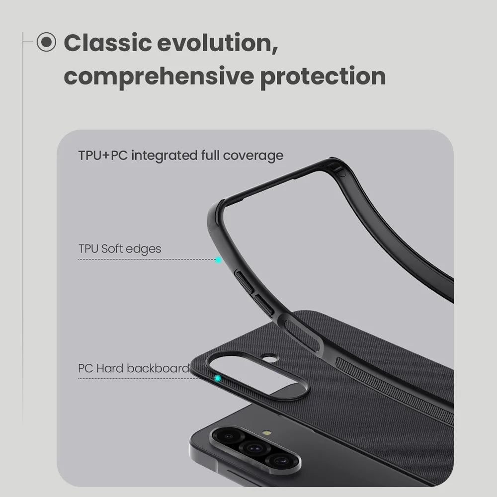 NILLKIN Frosted Shield Pro For Samsung Galaxy A26 5G Case Matte PC + TPU Phone Cover - Green - 7