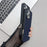 For iPhone 16 Pro Case Compatible with MagSafe Carbon Fiber Texture Leather + PC Phone Cover - Blue - 4