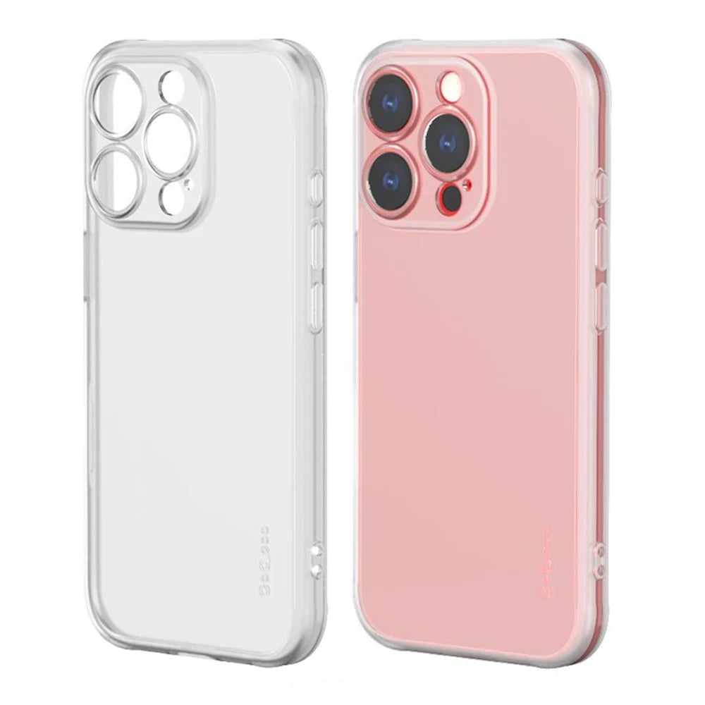 Q.COO For iPhone 16 Pro Case Drop Protection TPU Protective Phone Back Cover - Transparent - 1