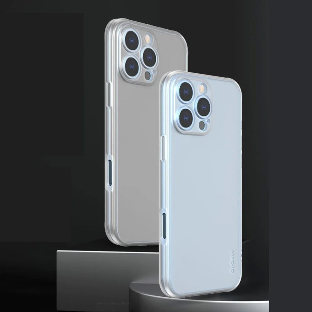 Q.COO For iPhone 16 Pro Case Drop Protection TPU Protective Phone Back Cover - Transparent - 7