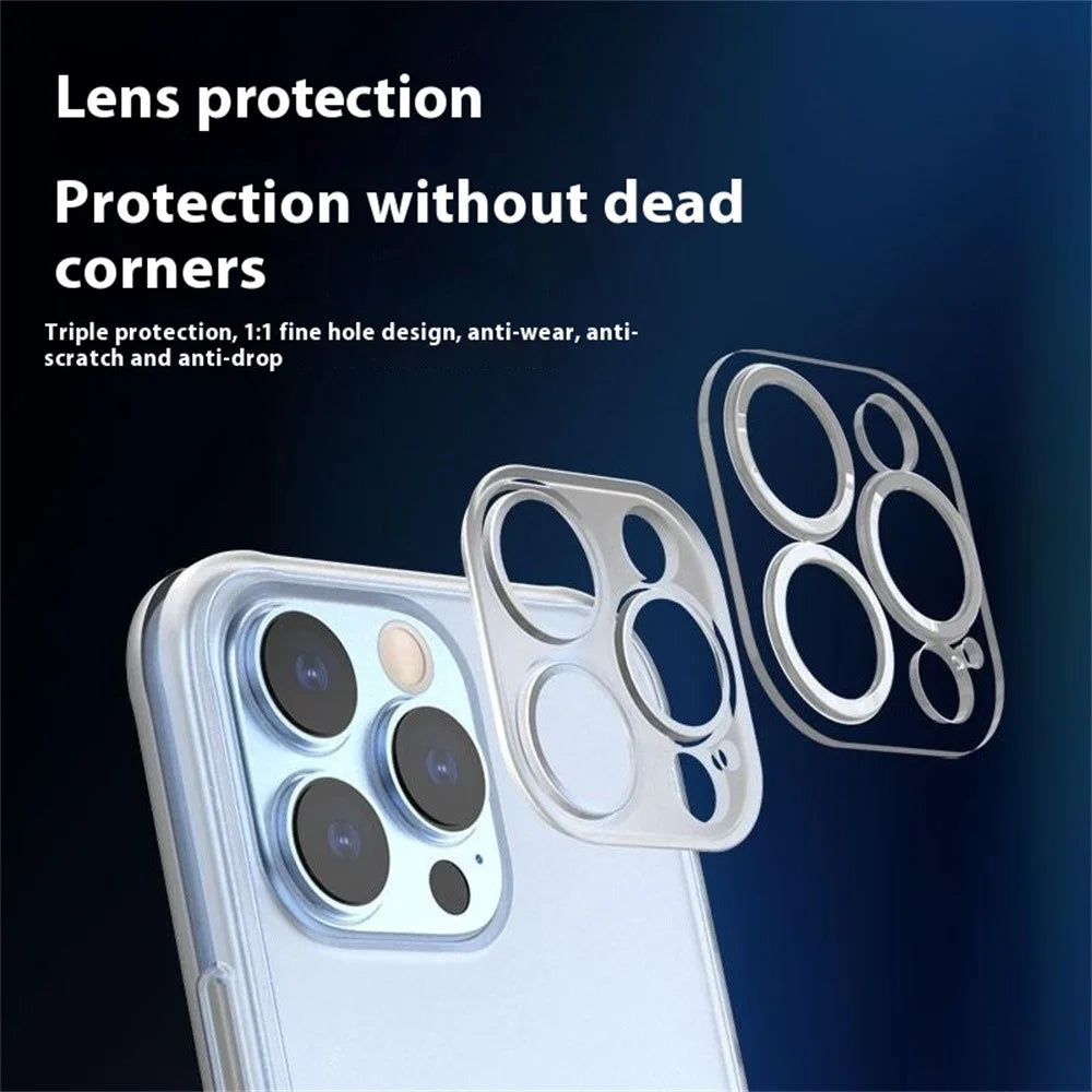 Q.COO For iPhone 16 Pro Max Case Drop Protection TPU Protective Phone Back Cover - Transparent Black - 4