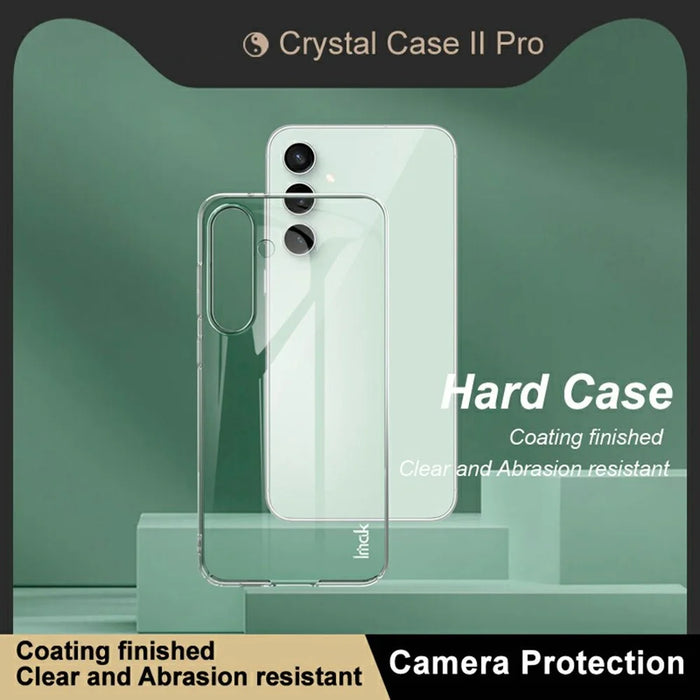 IMAK Crystal Case II Pro for Samsung Galaxy S24 FE Clear Case PC Protective Phone Cover - 2