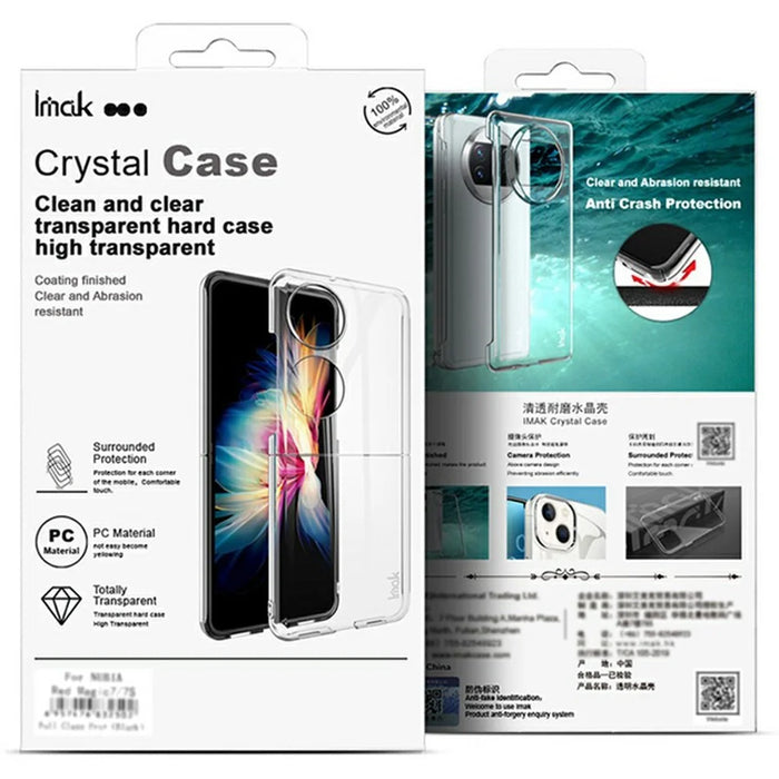 IMAK Crystal Case II Pro for Samsung Galaxy S24 FE Clear Case PC Protective Phone Cover - 7