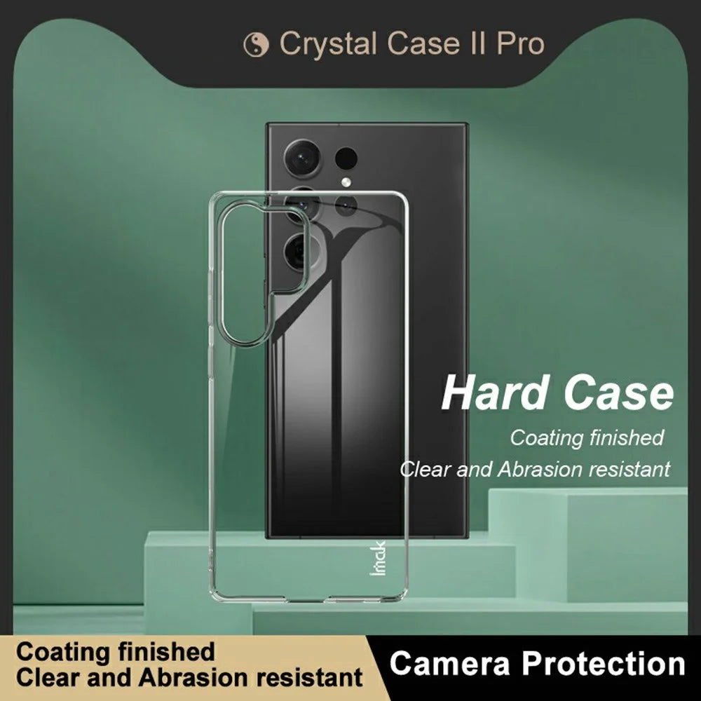 IMAK Crystal Case II Pro for Samsung Galaxy S25 Ultra Case Clear PC Protective Phone Cover - 2