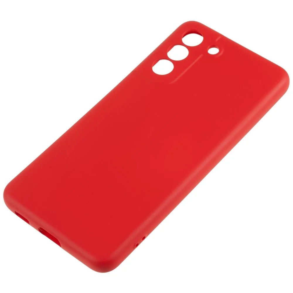 2.0mm Slim Phone Case for Samsung Galaxy S22 5G Protective TPU Cover Arc Edge Phone Back Case - Red - 5