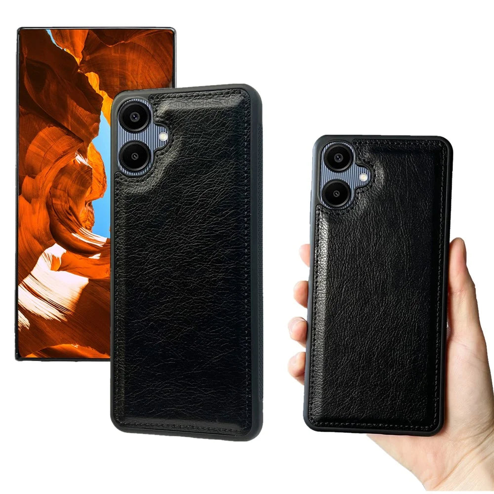 For Samsung Galaxy A06 5G / A06 4G Detachable Cover PU Leather 2 in 1 Magnetic Wallet Phone Case - Black - 4