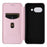 For Google Pixel 9a Case Carbon Fiber Texture Drop-Proof PU Leather Phone Cover - Rose Gold - 4