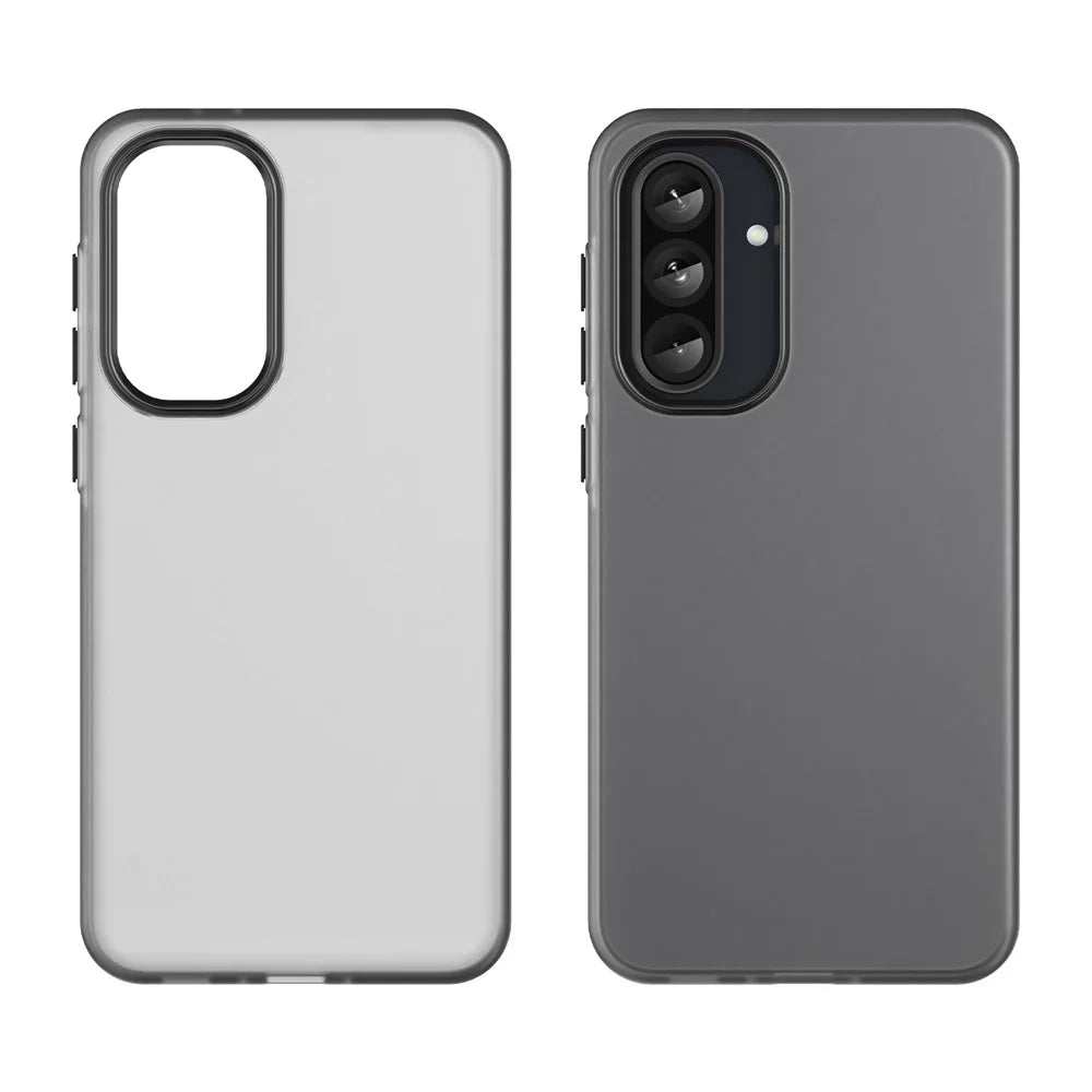 For Samsung Galaxy A36 5G / A56 5G Case TPU + PC Phone Back Cover Matte Translucent Design - Black - 2