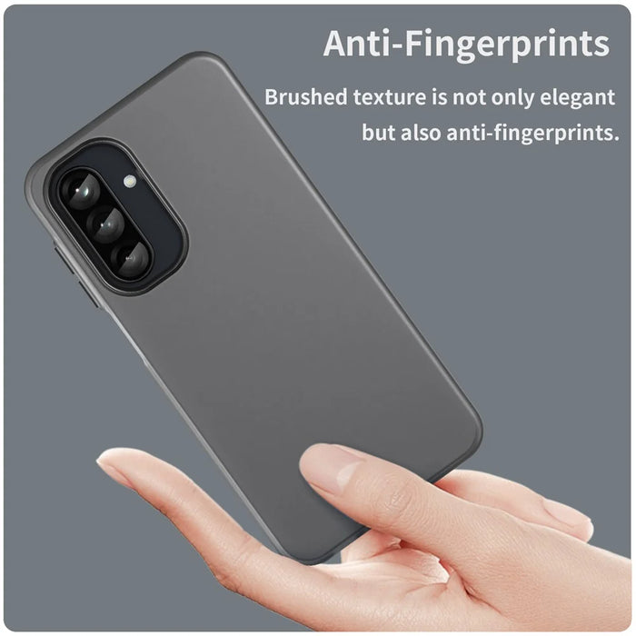 For Samsung Galaxy A26 5G Case TPU + PC Phone Back Cover Matte Translucent Design - Black - 5
