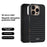 ABEEL For iPhone 16 Pro Case Compatible with MagSafe Micro-Embossing PC TPU Aluminum Alloy Leather Phone Cover - 2