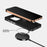 ABEEL For iPhone 16 Pro Case Compatible with MagSafe Micro-Embossing PC TPU Aluminum Alloy Leather Phone Cover - 5