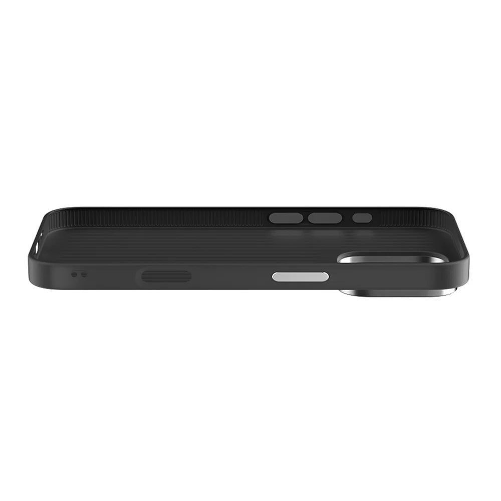 ABEEL For iPhone 16 Pro Max Case Compatible with MagSafe Micro-Embossing PC TPU Aluminum Alloy Leather Phone Cover - 6