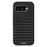 ABEEL For Google Pixel 9a Magnetic Case Micro-Embossing PC TPU Aluminum Alloy Leather Phone Cover - 1