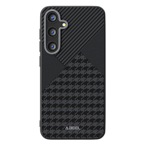 ABEEL For Samsung Galaxy S24 FE Magnetic Case PC TPU Aluminum Alloy PU Phone Back Cover - 1