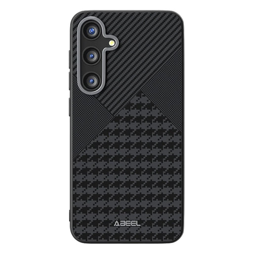 ABEEL For Samsung Galaxy S24 FE Magnetic Case PC TPU Aluminum Alloy PU Phone Back Cover - 1