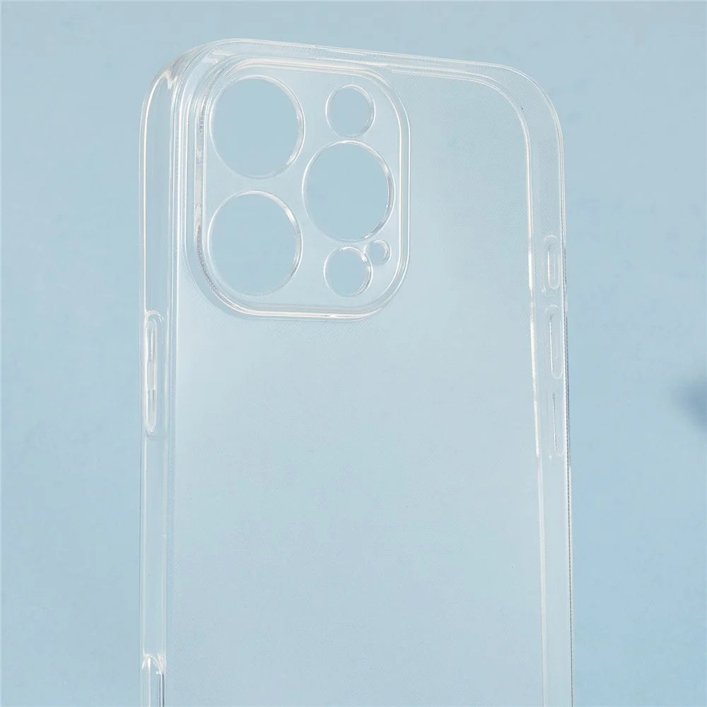 For iPhone 16 Pro Case 1.2mm Ultra Thin Crystal Clear TPU Phone Cover - 5