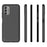 10Pcs / Pack Soft TPU Phone Case for Nokia G400 5G, Dual-sided Matte Finish Protective Cover - Black - 7
