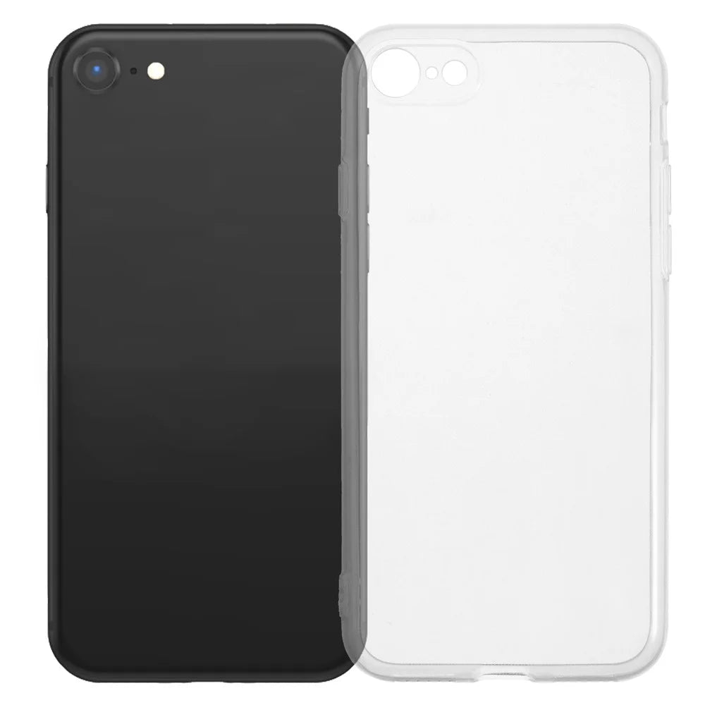 TPU Phone Case For iPhone SE (2022) / (2020) / 8 / 7 , 1.2mm Ultra Thin Crystal Clear Cover - 1
