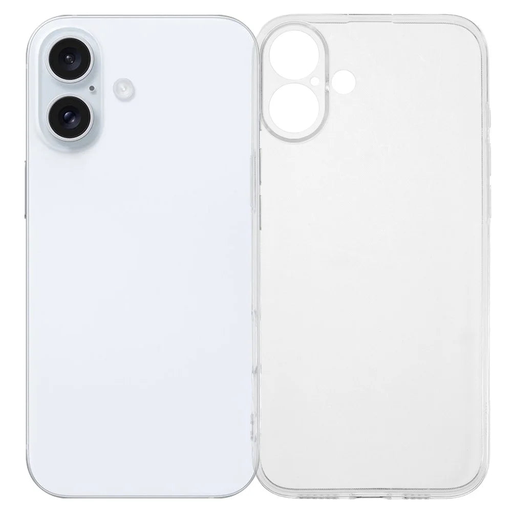 For iPhone 16 Case 1.2mm Ultra Thin Crystal Clear TPU Phone Cover - 1