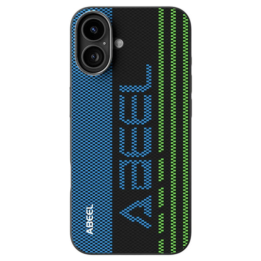 ABEEL For iPhone 16 Plus Case Compatible with MagSafe Micro-Embossing 6D Printed PC TPU Aluminum Alloy Leather Phone Cover - Outstanding No. 1 - 1